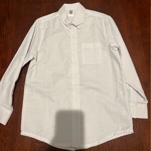 Orient Express Boys White Button Down Shirt Size 8
